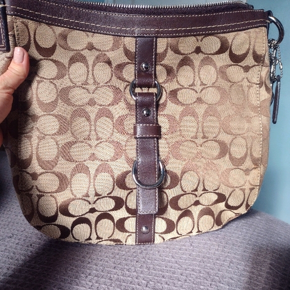 Coach Chelsea Signature Brown Canvas Shoulder Tote Bag Purse - Picture 12 of 12